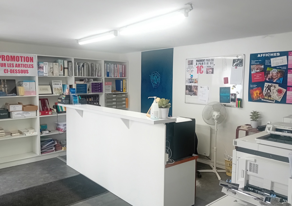 Espace d'accueil et vente de l'Imprimerie du Square