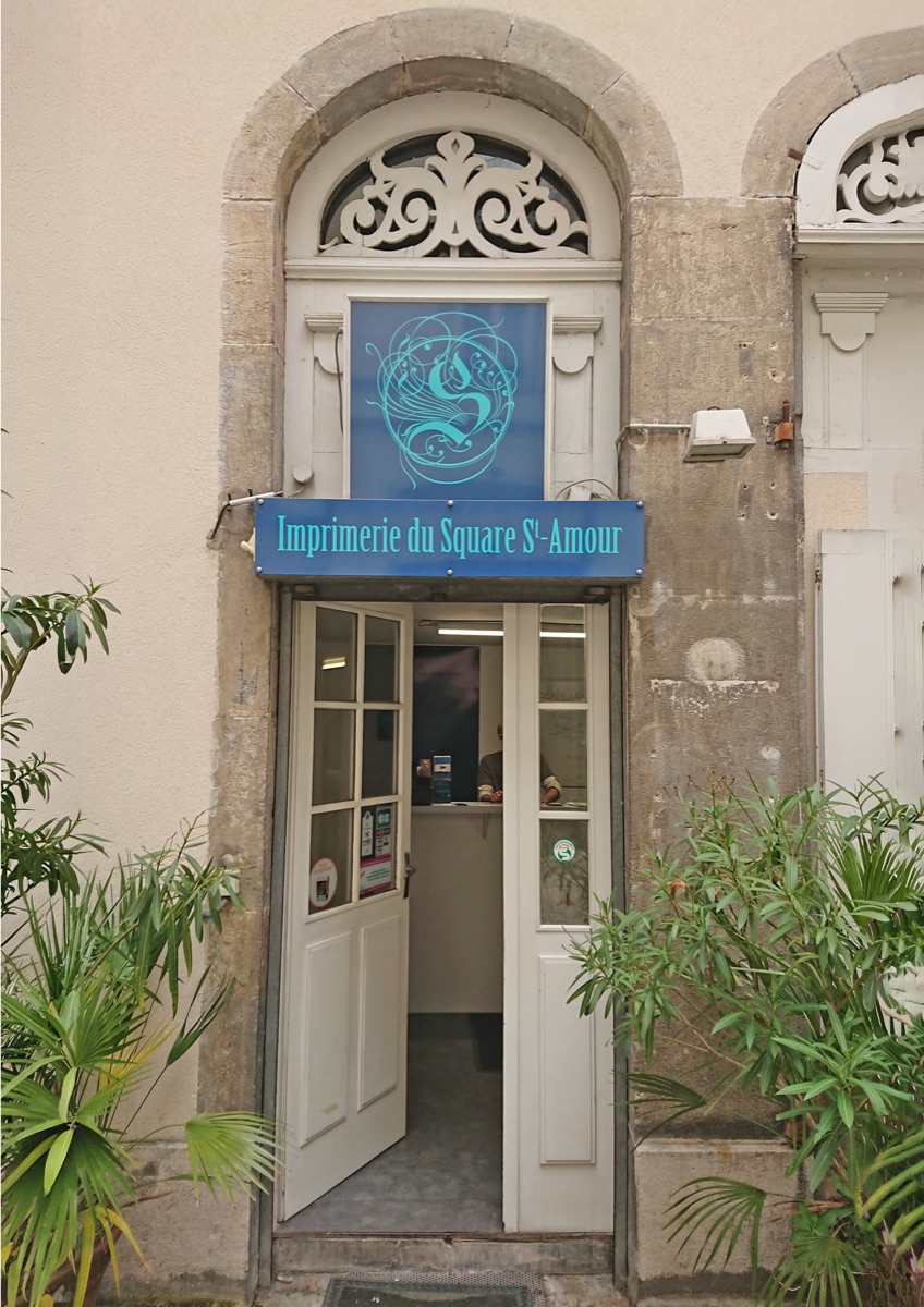 Façade de l'Imprimerie du Square Saint Amour à Besançon